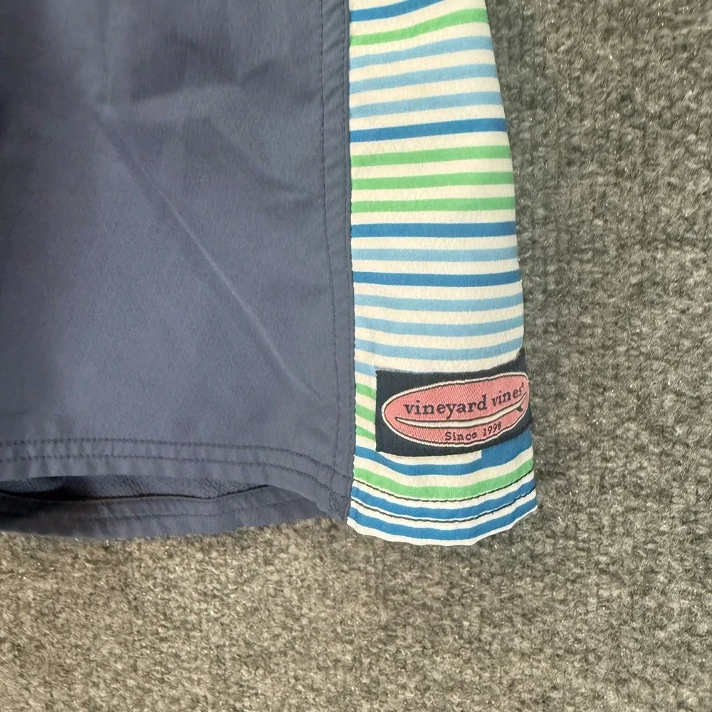 Vineyard Vines Board Shorts‎ Mens 30 Blue Striped Side Panel Swim Trunks Beach